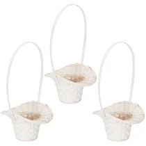 Article Panier à fleurs et pétales, 36 cm, 3 pièces