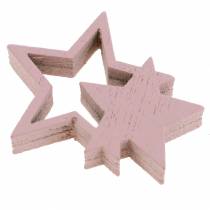 Article Décoration à disperser étoiles rose/blanc 36 pcs