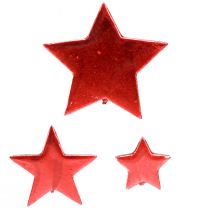 Article Étoiles rouges décoratives à disperser Ø3/5/7 cm – 2e choix – 44 pièces