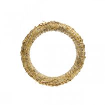 Couronne de paille 25/4cm 10 pièces
