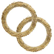 Article Couronne de paille décoration romaine couronne de paille 30/4cm 2pcs