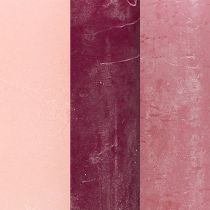 Article Bougies Pilier 3 Couleurs Baies Différentes Tailles Paquet de 12