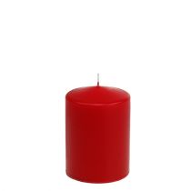 Article Bougie pilier 100/80 rouge 6pcs