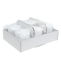 Article Bougie pilier 100/80 blanc 6 pcs
