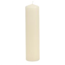 Bougies piliers crème Bougies de l&#39;Avent bougies 200/50mm 24 pcs