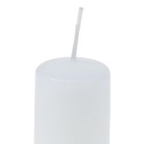 Article Bougies piliers bougies de l&#39;Avent blanches petites bougies 60/40mm 24 pcs