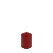 Article Bougies piliers H70mm Ø50mm bougies vieux rouge 12 pcs