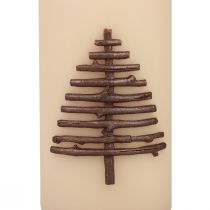 Article Bougie de Noël bougie de Noël beige 150/70mm 1 pièce