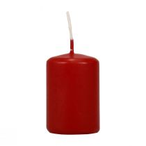 Article Bougies piliers rouges Bougies de l&#39;Avent petites vieilles rouges 60/40mm 24pcs