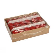 Article Bougies piliers rouges Bougies de l'Avent petites vieilles rouges 60/40mm 24pcs