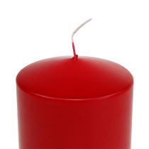 Article Bougies piliers 130/100 rouge 4 pcs