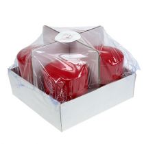 Article Bougies piliers 130/100 rouge 4 pcs