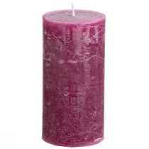 Article Bougies piliers bougies Berry de couleur unie violet 50×100cm 4 pcs