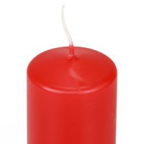 Article Bougies piliers rouges Bougies de l&#39;Avent bougies rouges 120/50mm 24 pcs