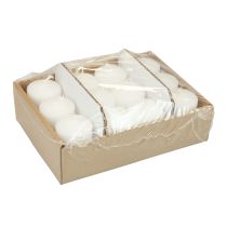 Article Bougies piliers blanches H70mm Ø50mm 12 pcs