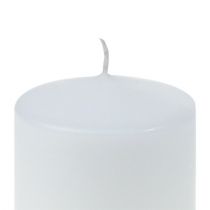 Article Bougie pilier 80/80 blanche 6 pcs