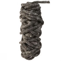 Article Stylo cordon en feutre laine de mouton foulée gris 10mm 15m