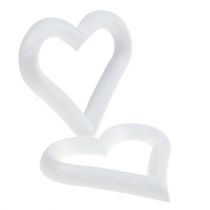 Article Coeur en polystyrène ouvert 18cm 2pcs