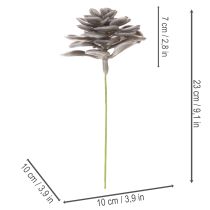 Article Fleurs artificielles succulentes en cire, décoration de 10 cm, lot de 6