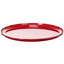 Article Plateau décoratif rouge, design minimaliste, 27 cm