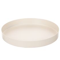 Article Plateau décoratif rond pour accessoires de maison, 20 cm