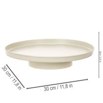 Article Plateau décoratif en métal de 30 cm, soucoupe pour plantes