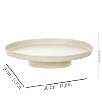 Article Plateau décoratif en métal de 30 cm, soucoupe pour plantes