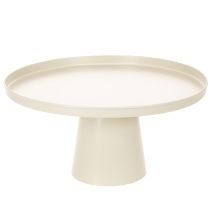 Article Assiette ronde décorative beige avec une base de 40 cm de haut