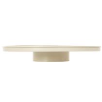Article Assiette décorative en métal à motif floral, ronde, 41 cm, présentoir de table