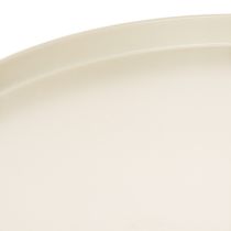 Article Assiette décorative en métal à motif floral, ronde, 41 cm, présentoir de table