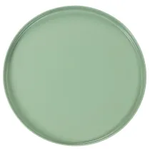 Article Assiette décorative ronde verte sur support pour la décoration de table, 30 cm