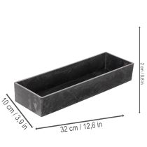 Article Plateau rectangulaire avec poignées, plateau décoratif pour table, 32 cm