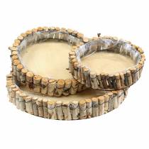Article Plateau rond pour plantation de bouleau naturel Ø23/31/41cm lot de 3