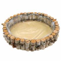 Article Plateau rond pour plantation de bouleau naturel Ø23/31/41cm lot de 3