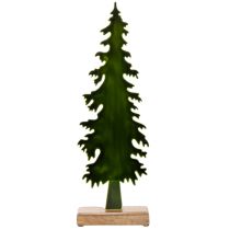 Article Sapin de Noël décoratif sur socle en bois, décoration de table, Noël, 46 cm