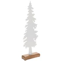 Article Sapin de Noël décoratif sur socle en bois, décoration de table, Noël, 46 cm