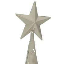Article Sapin de Noël décoratif sur pied avec étoile, décoration de table festive, 74 cm