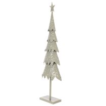 Article Sapin de Noël décoratif sur pied avec étoile, décoration de table festive, 74 cm