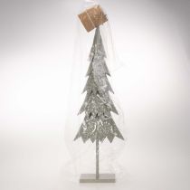 Article Sapin de Noël décoratif sur pied avec étoile, décoration de table festive, 74 cm