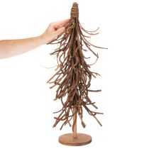 Article Arbre décoratif en branches de saule sur un socle en bois, 68 cm