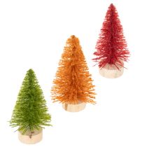 Article Sapin de Noël artificiel miniature pour décoration de table, 12 cm, lot de 6
