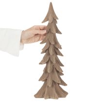 Article Petit sapin de Noël décoratif floqué, décoration de table, 44 cm