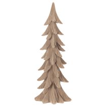 Article Petit sapin de Noël décoratif floqué, décoration de table, 44 cm