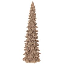 Article Sapin de Noël décoratif floqué pour décoration hivernale, 34 cm