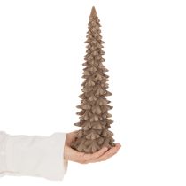 Article Sapin de Noël décoratif floqué pour décoration hivernale, 34 cm