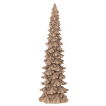 Article Sapin de Noël décoratif floqué pour décoration hivernale, 34 cm