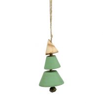 Article Décorations de sapin de Noël, Sapin de Noël à accrocher, Noël vert / naturel H10cm L24cm 4pcs