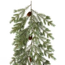 Article Guirlande de sapin Guirlande de Noël verte avec cônes 180cm