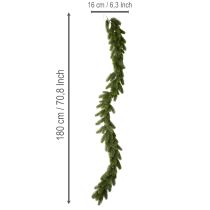 Article Guirlande de sapin artificiel verte, pour décoration festive, 180 cm