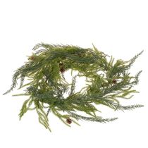 Article Guirlande artificielle de branches de pin avec pommes de pin pour décoration de l'Avent, 218 cm